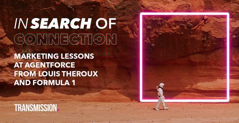 In search of connection: Marketing lessons at Agentforce from Louis Theroux and Formula 1