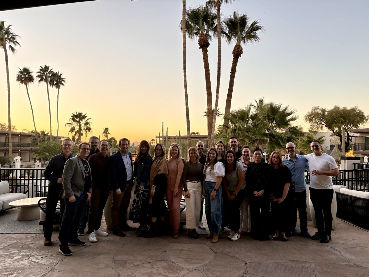 A group of 19 attendees at our Brand Storytelling SpeakEasy Leadership Session in Arizona